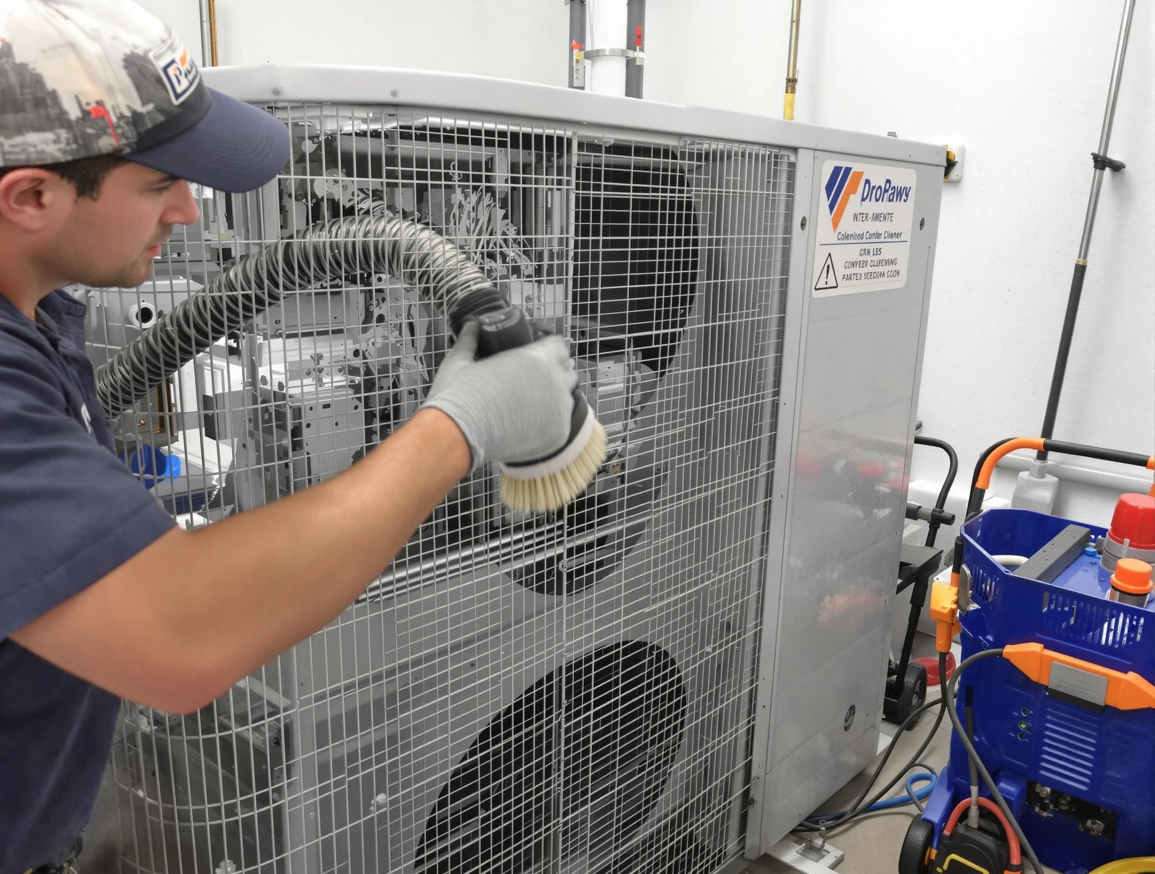 Fort Lupton Air Duct Cleaning specialist performing precision AC coil cleaning for improved system performance in Fort Lupton