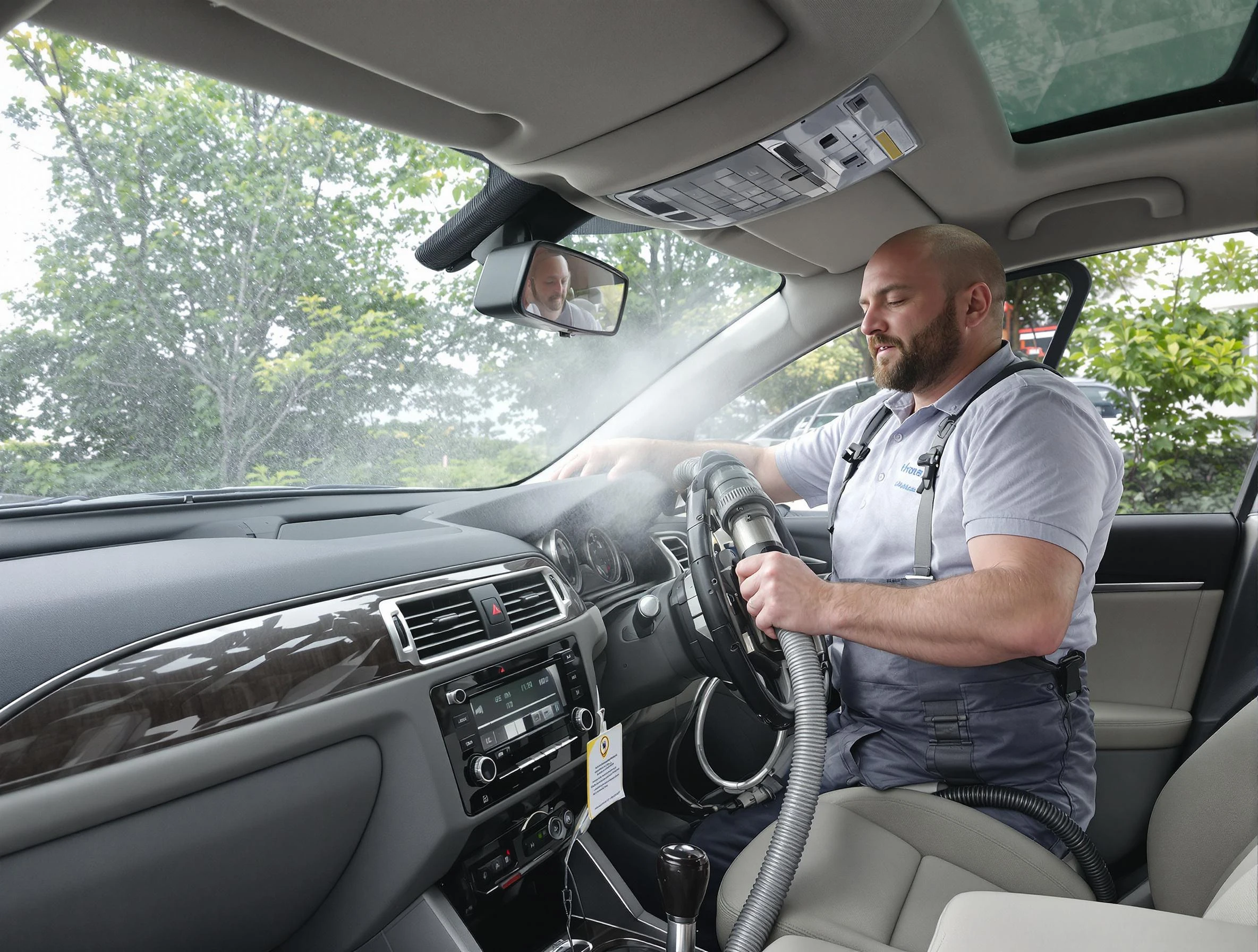 Fort Lupton Air Duct Cleaning specialist performing professional car duct cleaning in Fort Lupton